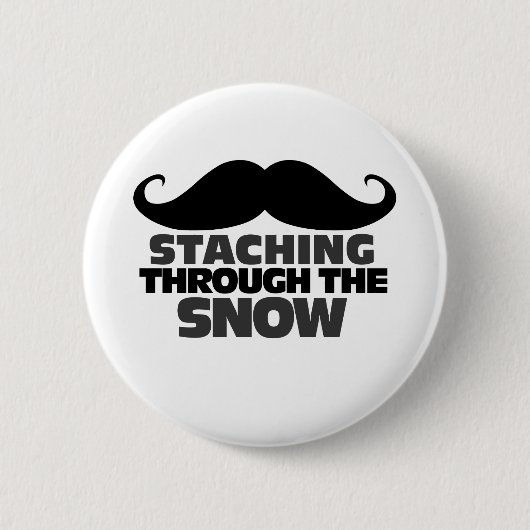 Staching durch den Schnee Button (Vorderseite)