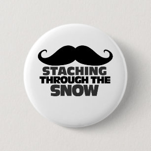 Staching durch den Schnee Button