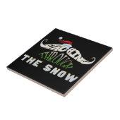 Staching durch den Schnee Fliese (Seite)