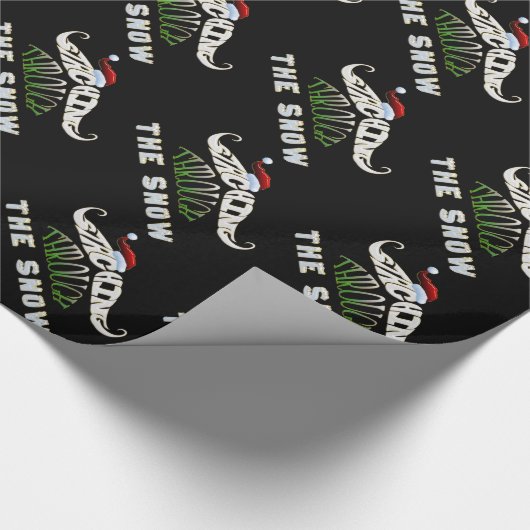 Staching durch den Schnee Geschenkpapier (Ecke)