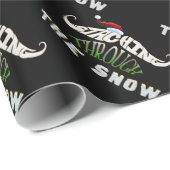 Staching durch den Schnee Geschenkpapier (Rolleneckpunkt)