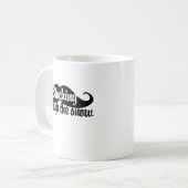 Staching durch den Schnee Kaffeetasse (Vorderseite Links)