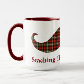 Staching durch den Schnee-karierten Tasse (Links)