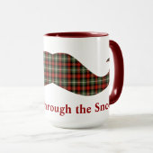 Staching durch den Schnee-karierten Tasse (VorderseiteRechts)