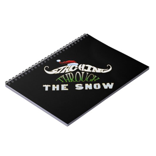 Staching durch den Schnee Notizblock (Linke Seite)
