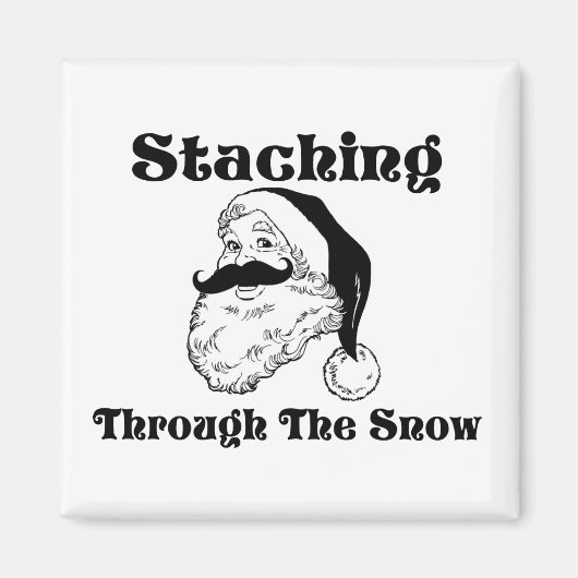 Staching durch den Schnee Santa Magnet (Vorne)
