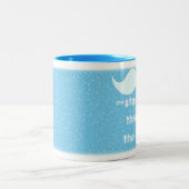 'Staching durch den Schnee Zweifarbige Tasse (Mittel)