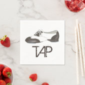 Stachst Showprint Tanzlehrer Tänzerin Tapdance Dec Serviette (Beispiel)