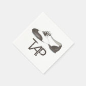 Stachst Showprint Tanzlehrer Tänzerin Tapdance Dec Serviette (Ecke)