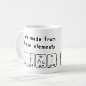 Staci Namen-Tasse periodischer Tabelle Kaffeetasse (Vorderseite Links)