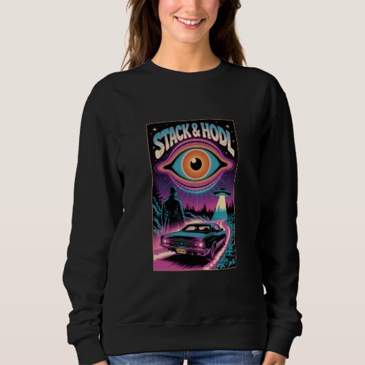 Stack And Hdol Bitcoin UFO Vintage Sweatshirt -> S (Vorderseite)