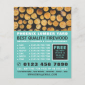 Stack aus Brennholz, Holz/Holz/Holzgarten Flyer (Vorne)