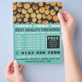 Stack aus Brennholz, Holz/Holz/Holzgarten Flyer (Hand)