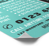 Stack aus Brennholz, Holz/Holz/Holzgarten Poster (Ecke)