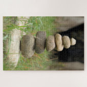 Stack der ausgeglichenen Steine Puzzle (Horizontal)