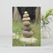 Stack der ausgewogenen Steine Karte (Stehend Vorderseite)