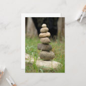 Stack der ausgewogenen Steine Karte (Vorderseite/Rückseite Beispiel)