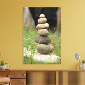 Stack der ausgewogenen Steine Leinwanddruck (Insitu (Wohnzimmer))