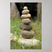 Stack der ausgewogenen Steine Poster (Vorne)
