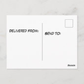 Stack der großen Donuts Postkarte (Rückseite)