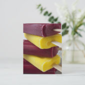 Stack gefrorener Pop, Eis auf einem Stock Postkarte (Stehend Vorderseite)