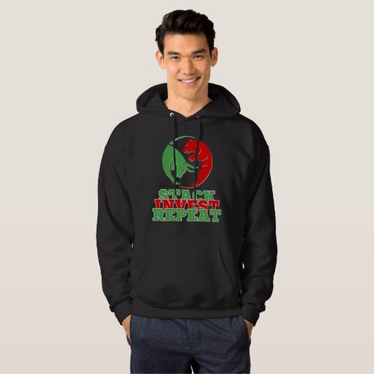 Stack Invest Repeat™ Legacy Loop Bulls & Bears Hoodie (Vorne ganz)