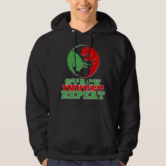 Stack Invest Repeat™ Legacy Loop Bulls & Bears Hoodie (Vorderseite)