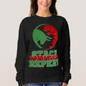 Stack Invest Repeat™ Quiet Power Bulls & Bears Sweatshirt (Vorderseite)