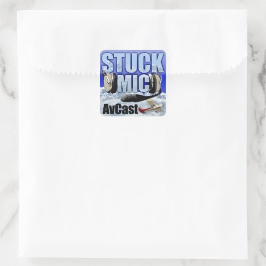 Stack Mic AvCast Aufkleber (Tasche)