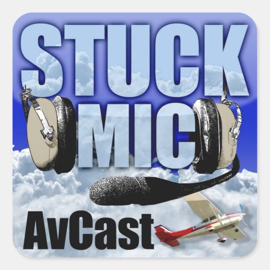 Stack Mic AvCast Aufkleber (Vorderseite)
