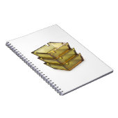 Stack mit Glasfaserkabel Notizblock (Rechte Seite)