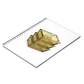 Stack mit Glasfaserkabel Notizblock (Linke Seite)