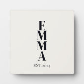 Stack mit vertikalem Fett-Namen Fotoplatte (Vorderseite)