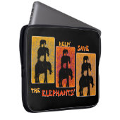 Stack O'Elephants (Personalisierte Clip On) Laptopschutzhülle (Vorne Rechts)