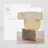 Stack of cheese postkarte (Vorne/Hinten)