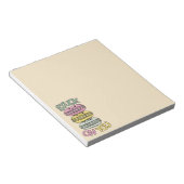 Stack of Cute Kawaii Macarons Notizblock (angewinkelt)