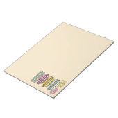 Stack of Cute Kawaii Macarons Notizblock (angewinkelt)