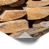 Stack Of Logs Poster (Ecke)