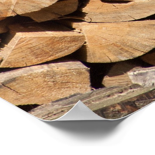 Stack Of Logs Poster (Ecke)