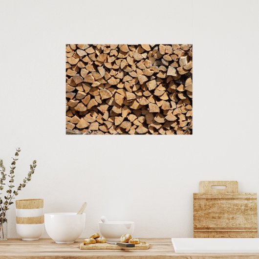Stack Of Logs Poster (Küche)