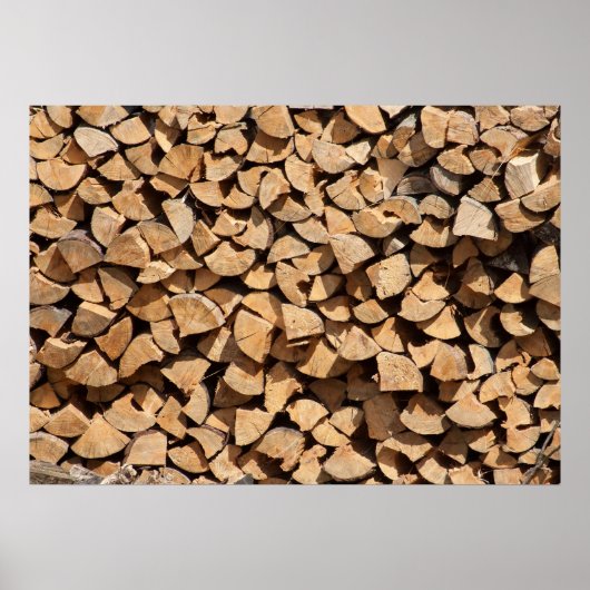 Stack Of Logs Poster (Vorne)