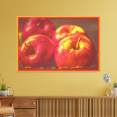 "Stack of Red Apples Fruit" Niedliches Foto. Jetzt Leinwanddruck (Insitu (Wohnzimmer))