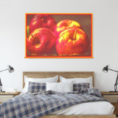 "Stack of Red Apples Fruit" Niedliches Foto. Jetzt Leinwanddruck (Insitu (Schlafzimmer))