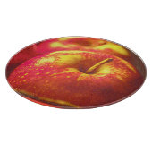 "Stack of Red Apples Fruit" Niedliches Foto. Jetzt Schneidebrett (Ecke)