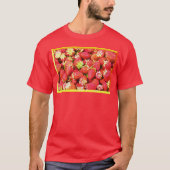 "Stack of Strawberries Fruit" Niedliches Foto. Jet T-Shirt (Vorderseite)