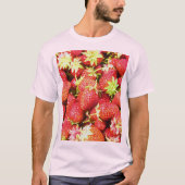 "Stack of Strawberries Fruit" Niedliches Foto. Jet T-Shirt (Vorderseite)