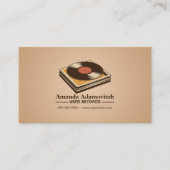 Stack of Vintage Vinyl Visitenkarte (Vorderseite)