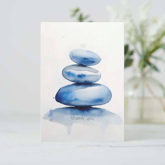 Stack Pebbles Shiva Dankeskarte (Stehend Vorderseite)