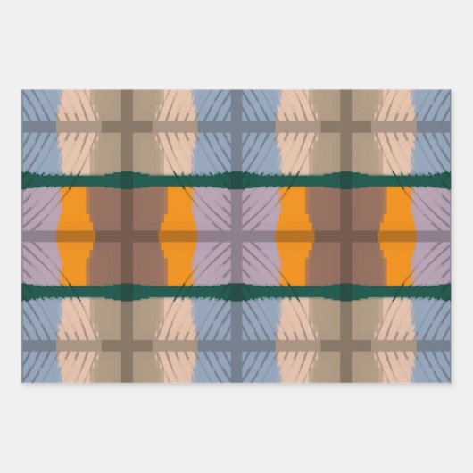 Stackable Mirrored Sensation Pattern Geschenkpapier Set (Vorderseite)