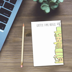 Stacked Colorful Pastel Fancy Cups Template Post-it Klebezettel